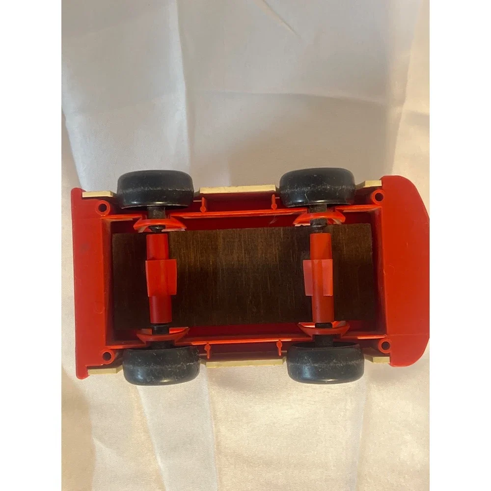Vintage Fisher Price Little People Mini Bus Toy Red Cream‎ 1970s FP 141